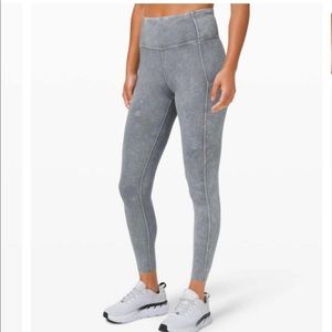 Lululemon Fast & Free 25” Leggings — Icy Gray